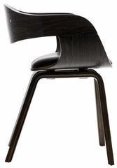 2er Set Stühle Kingston Kunstleder - schwarz/grau