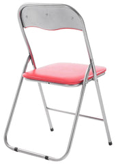 2er Set Klappstuhl Felix - rot/silber by Dropshipping-Europe – Möbel