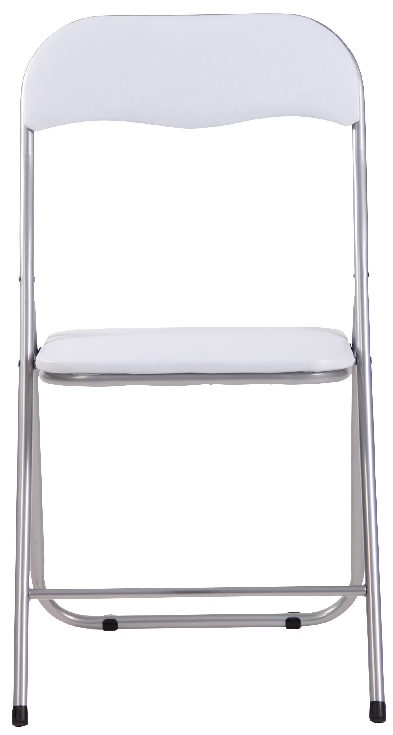 2er Set Klappstuhl Felix - weiß/silber by Dropshipping-Europe – Möbel