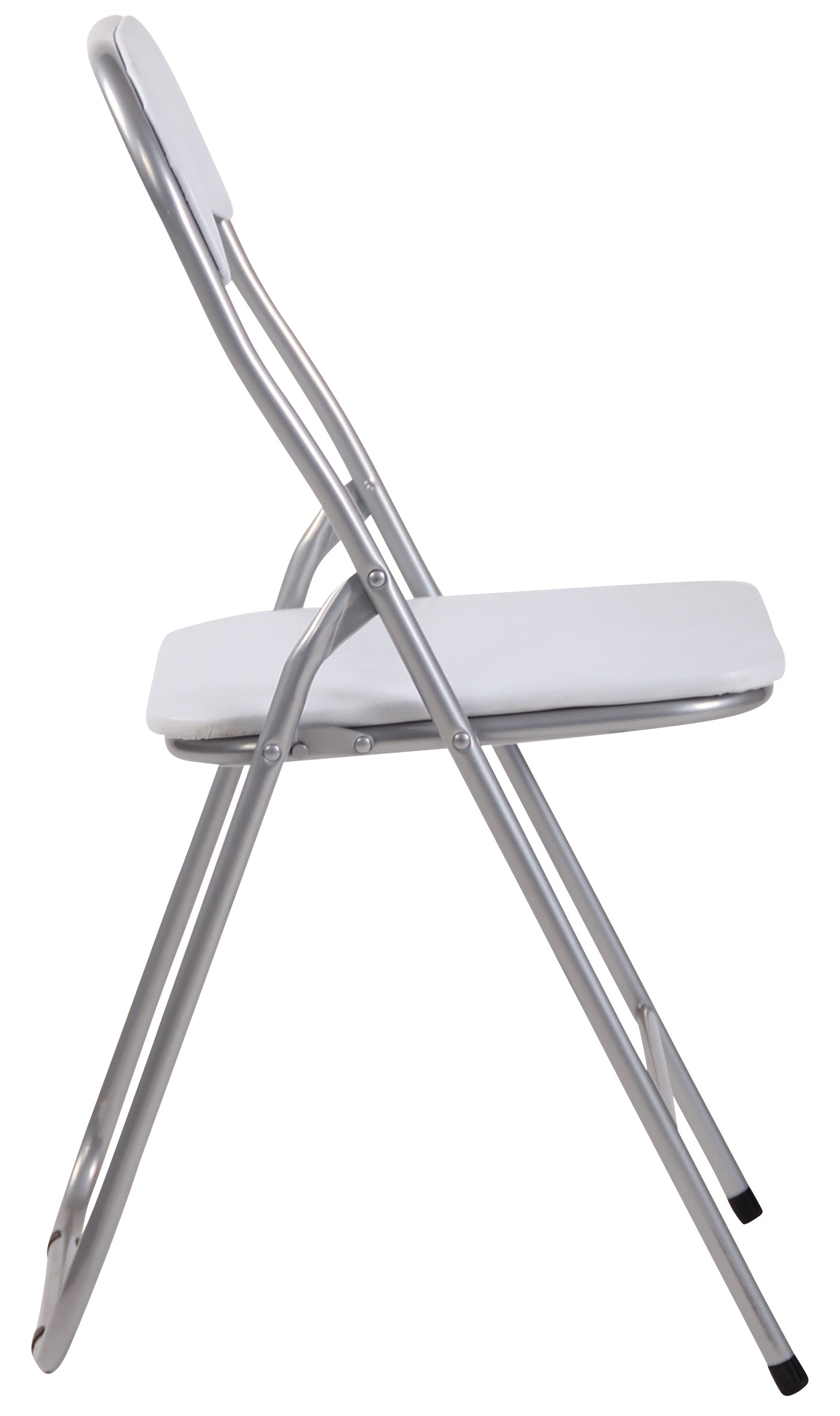 2er Set Klappstuhl Felix - weiß/silber by Dropshipping-Europe – Möbel