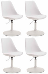 4er Set Esszimmerst�hle Maverick W Kunststoff - wei�