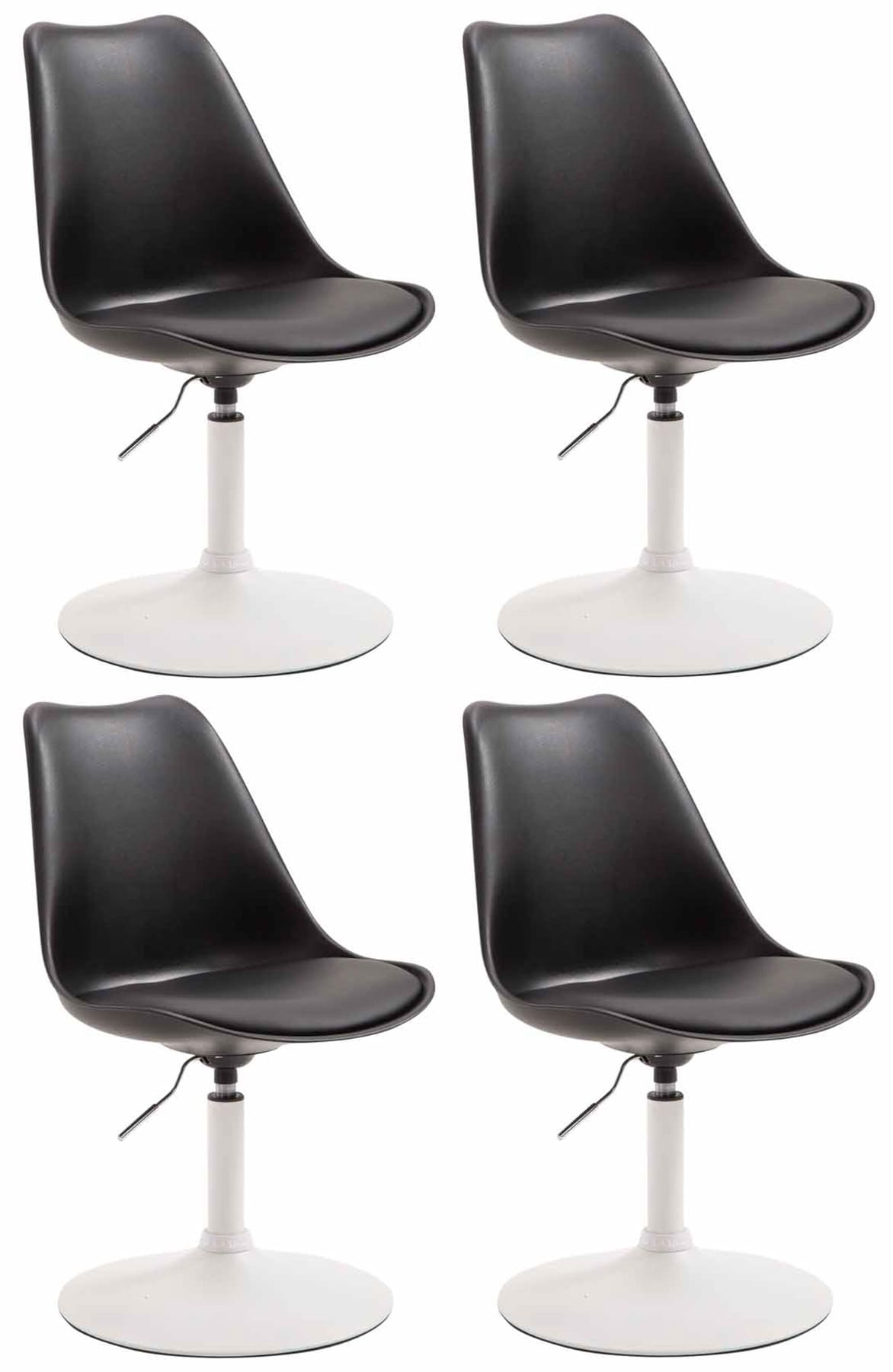 4er Set Esszimmerst�hle Maverick W Kunststoff - schwarz