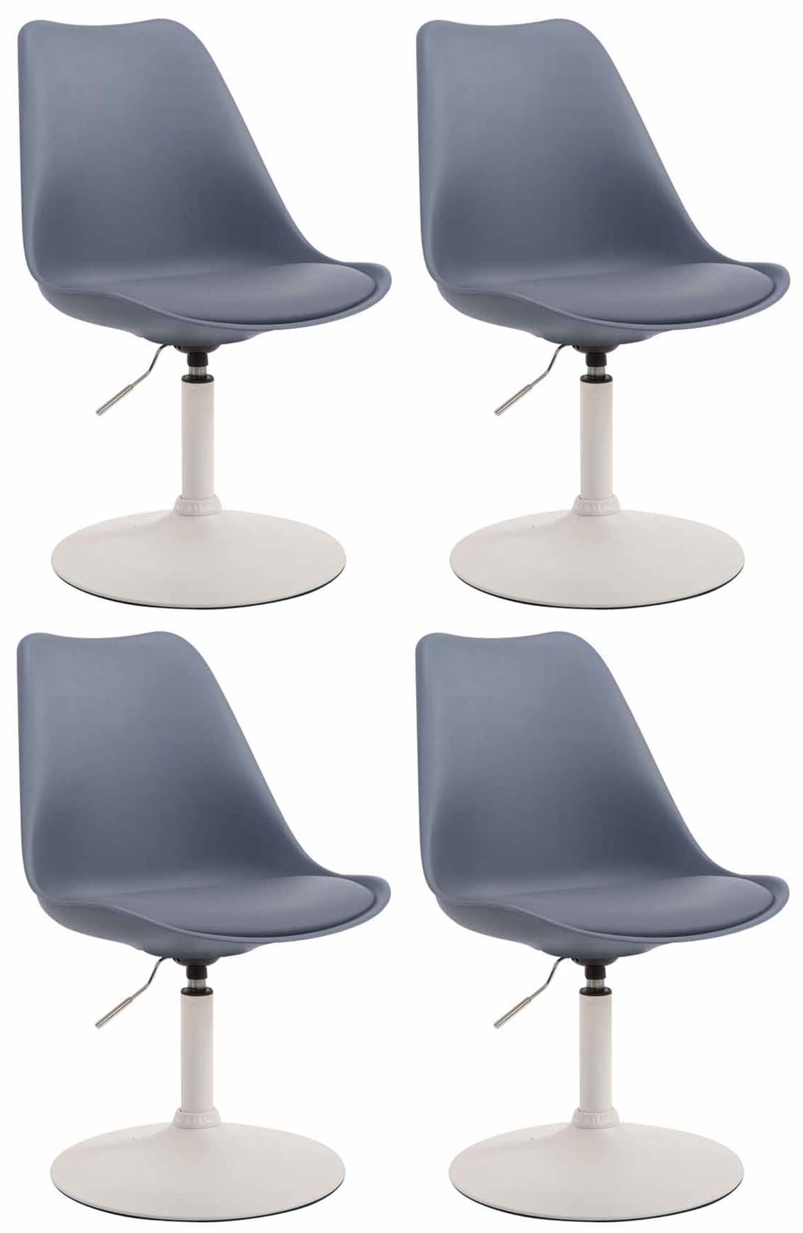 4er Set Esszimmerst�hle Maverick W Kunststoff - grau