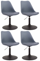 4er Set Esszimmerst�hle Maverick B Kunststoff - grau