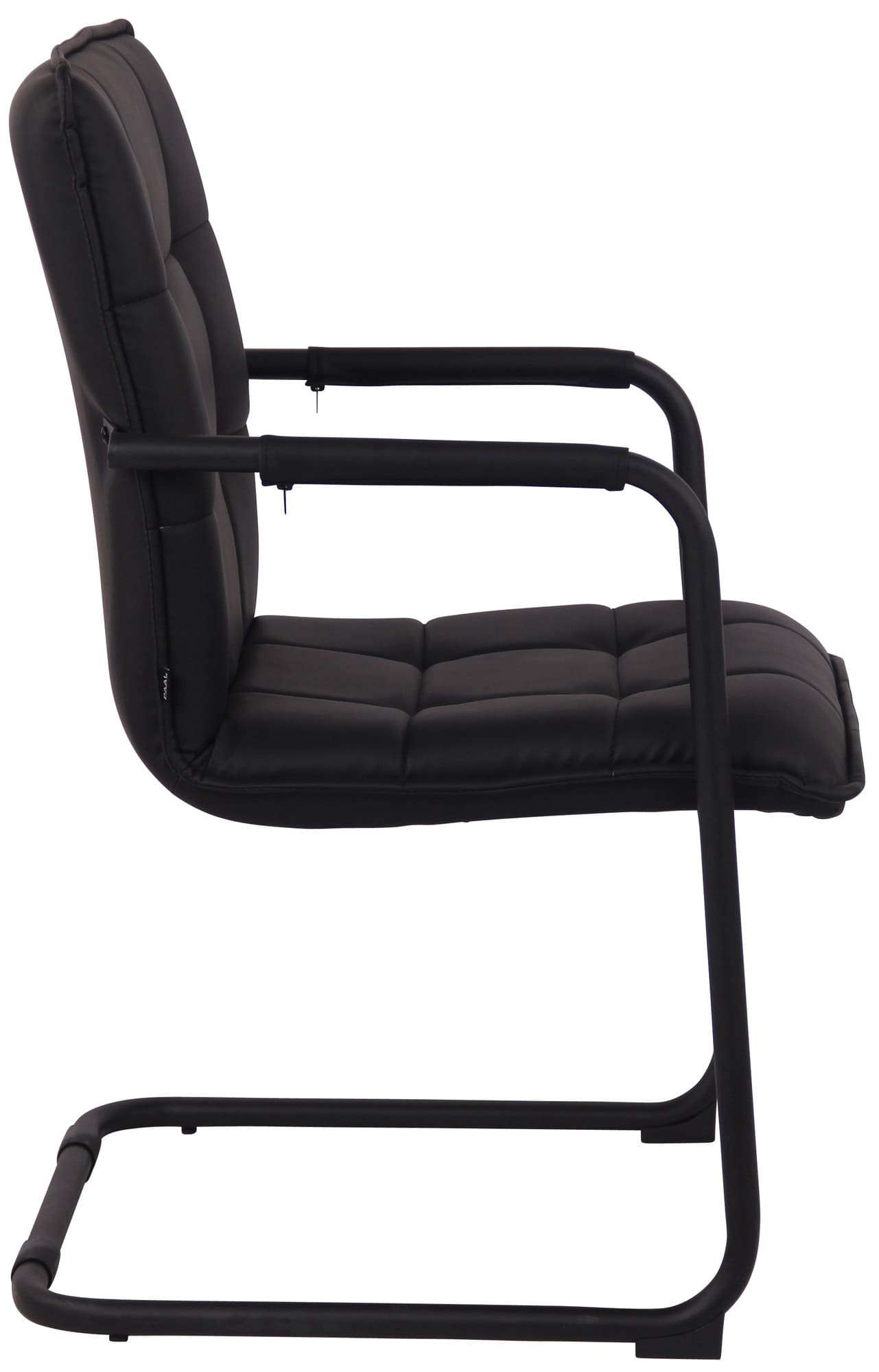 Set di 2 sedie Gandia in ecopelle nera per un design elegante e moderno in ogni ambiente.