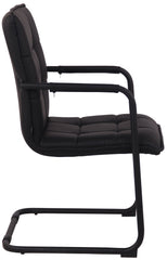 Set di 2 sedie Gandia in ecopelle nera per un design elegante e moderno in ogni ambiente.