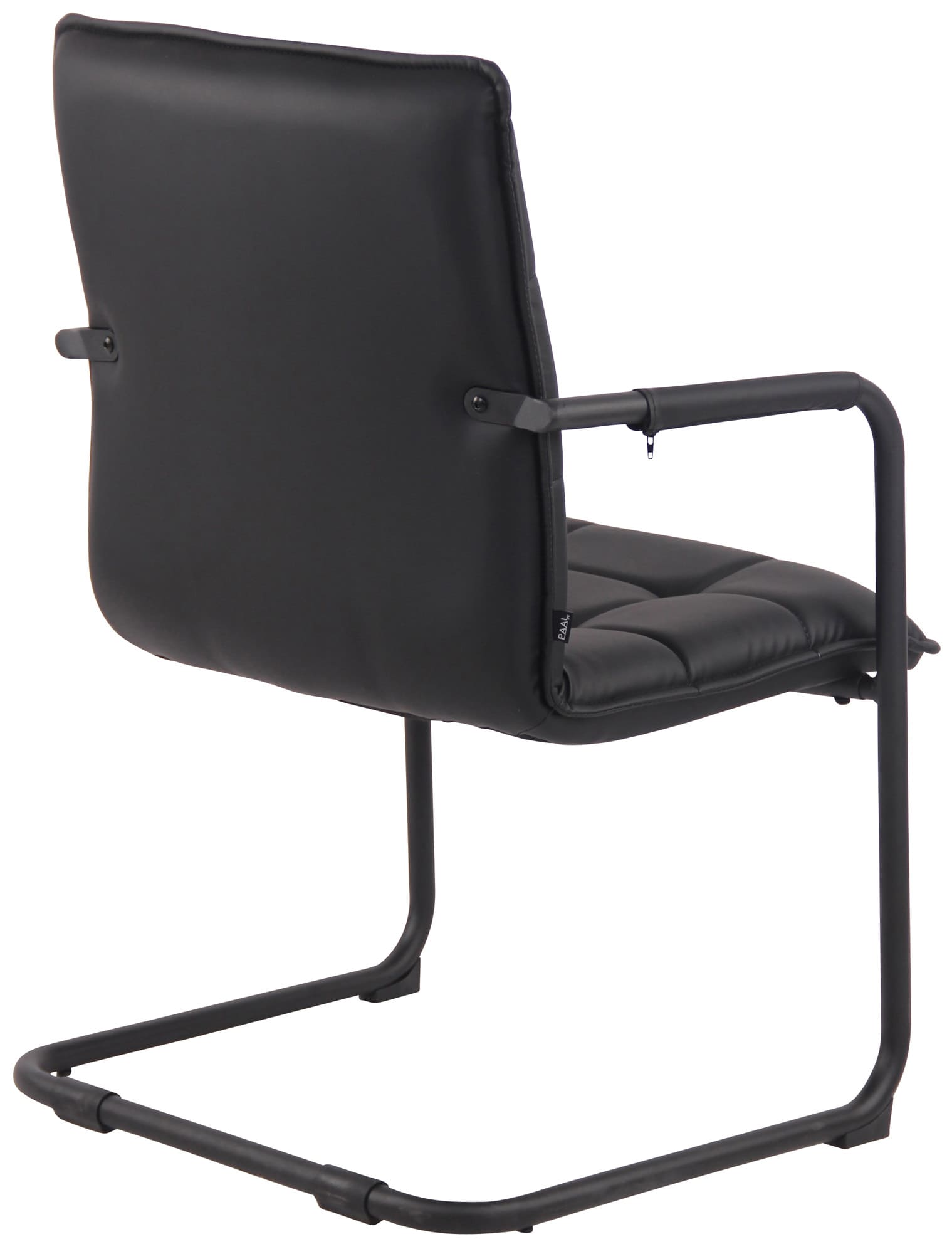 Set di 2 sedie Gandia in ecopelle nera per un design elegante e moderno in ogni ambiente.