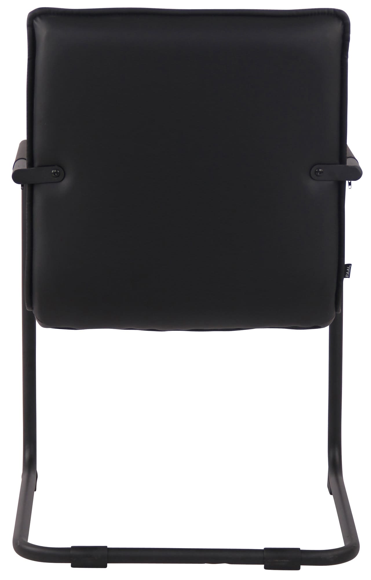 Set di 2 sedie Gandia in ecopelle nera per un design elegante e moderno in ogni ambiente.