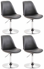 4er Set Esszimmerst�hle Maverick C Kunstleder - schwarz
