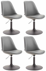 4er Set Esszimmerst�hle Maverick B Kunstleder - grau