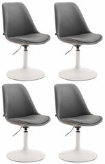 4er Set Esszimmerst�hle Maverick W Kunstleder - grau