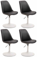 4er Set Esszimmerst�hle Maverick W Kunstleder - schwarz