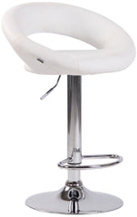 2er Set Barhocker Olinda Kunstleder chrom - wei�