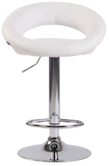 2er Set Barhocker Olinda Kunstleder chrom - wei�