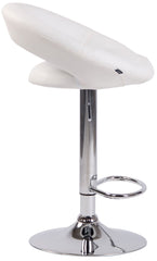 2er Set Barhocker Olinda Kunstleder chrom - wei�