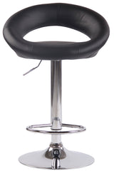 2er Set Barhocker Olinda Kunstleder chrom - schwarz