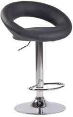 2er Set Barhocker Olinda Kunstleder chrom - grau