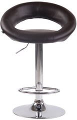 2er Set Barhocker Olinda Kunstleder chrom - braun