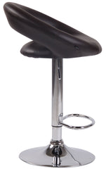 2er Set Barhocker Olinda Kunstleder chrom - braun