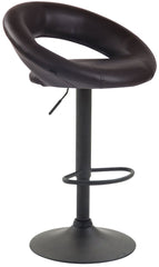 2er Set Barhocker Olinda Kunstleder schwarz - braun