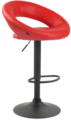 2er Set Barhocker Olinda Kunstleder schwarz - rot