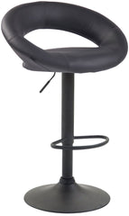 2er Set Barhocker Olinda Kunstleder schwarz - grau