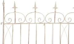 4er Set Gartenz�une Mangold - antik-creme