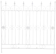 4er Set Gartenz�une Mangold - wei�