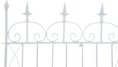 4er Set Gartenz�une Mangold - wei�