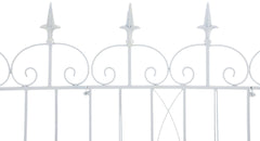 4er Set Gartenz�une Mangold - wei�