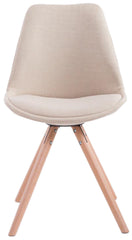 4er Set St�hle Toulouse Stoff Natura Rund - creme