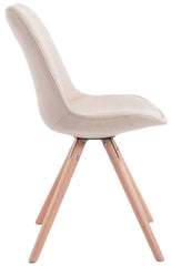 4er Set St�hle Toulouse Stoff Natura Rund - creme