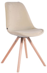 4er Set St�hle Toulouse Samt Rund natura - creme