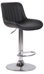 2er Set Barhocker Lentini Kunstleder chrom - schwarz