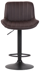 2er Set Barhocker Lentini Kunstleder schwarz - braun