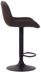 2er Set Barhocker Lentini Kunstleder schwarz - braun
