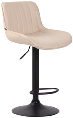 2er Set Barhocker Lentini Kunstleder schwarz - creme