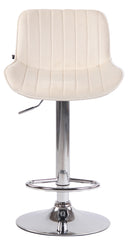2er Set Barhocker Lentini Samt chrom - creme