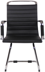 2er Set Besucherst�hle Balve Kunstleder - schwarz