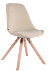 4er Set St�hle Toulouse Samt Square natura - creme