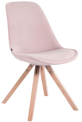 4er Set St�hle Toulouse Samt Square natura - pink