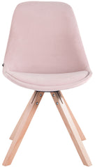 4er Set St�hle Toulouse Samt Square natura - pink