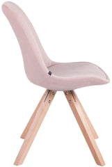 4er Set St�hle Toulouse Samt Square natura - pink