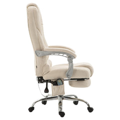 Bürostuhl Pacific Stoff mit Massagefunktion - creme