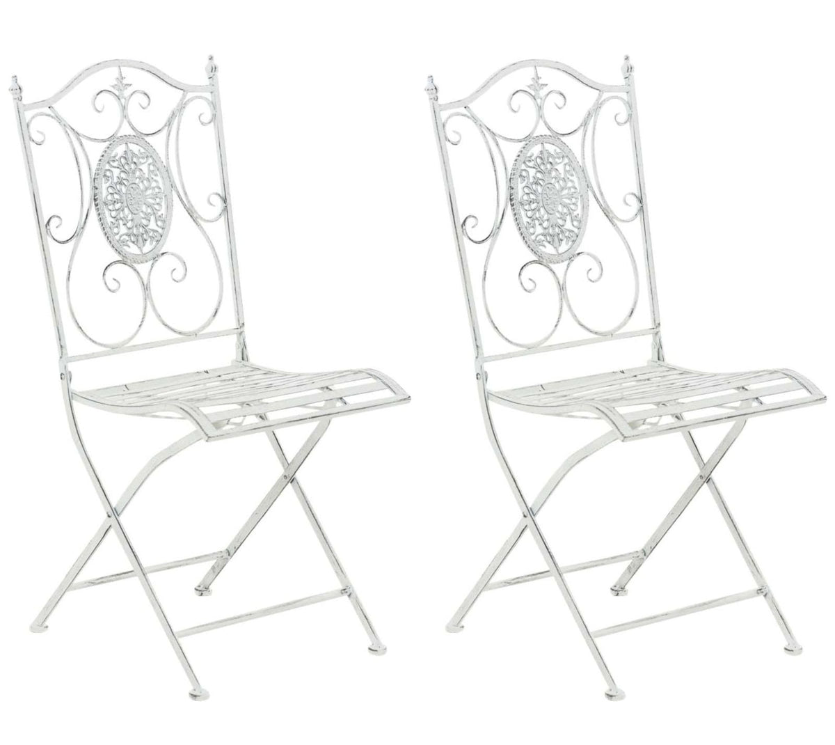 2er Set St�hle Sibell - antik wei�