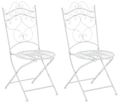 2er Set St�hle Indra - wei�