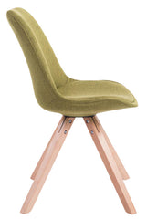 4er Set Besucherstuhl Toulouse Stoff Square Natura - gr�n