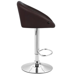 2er Set Barhocker Miami V2 Kunstleder C - braun