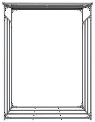 Kaminholzunterstand + Abdeckplane Ruston Aluminium L - anthrazit
