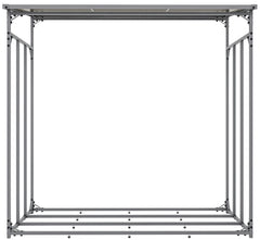 Kaminholzunterstand + Abdeckplane Ruston Aluminium XL - anthrazit